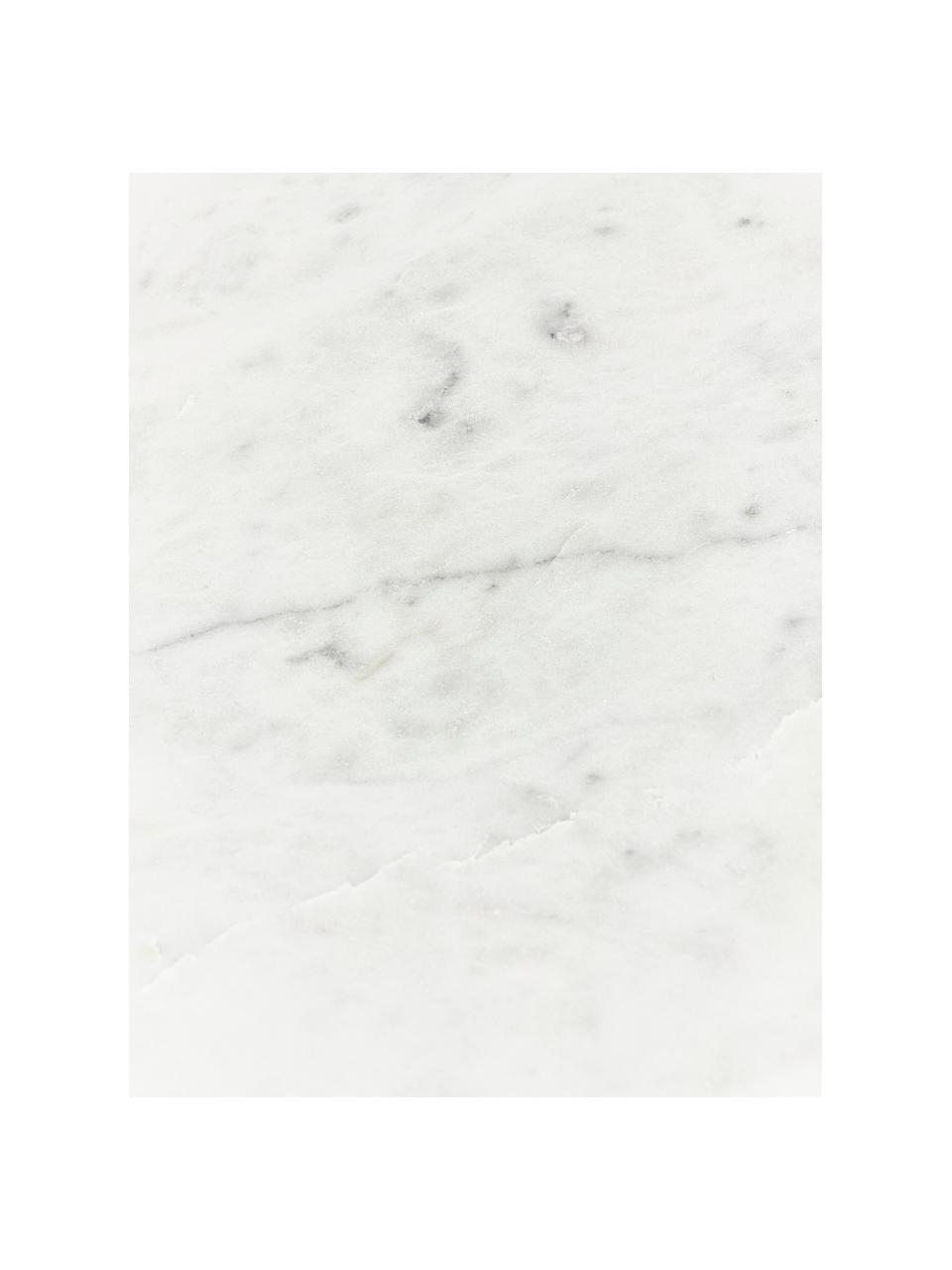 Tavolino da salotto in marmo Mabel, Marmo, Bianco marmorizzato, Larg. 80 x Prof. 80 cm