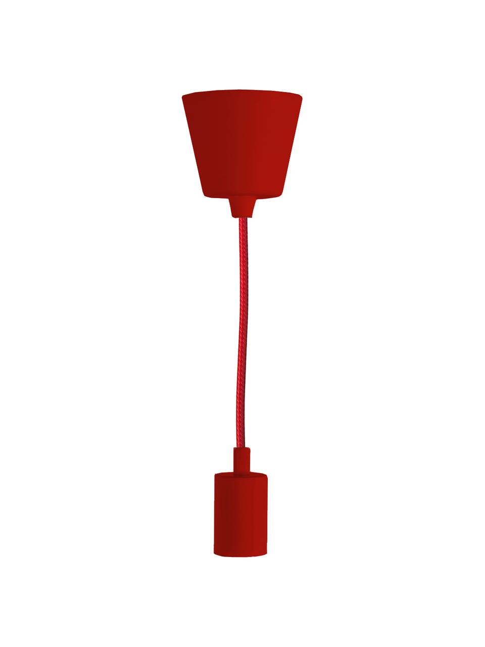Cable con zócalo Color, Rojo, Ø 5 x Al 6 cm