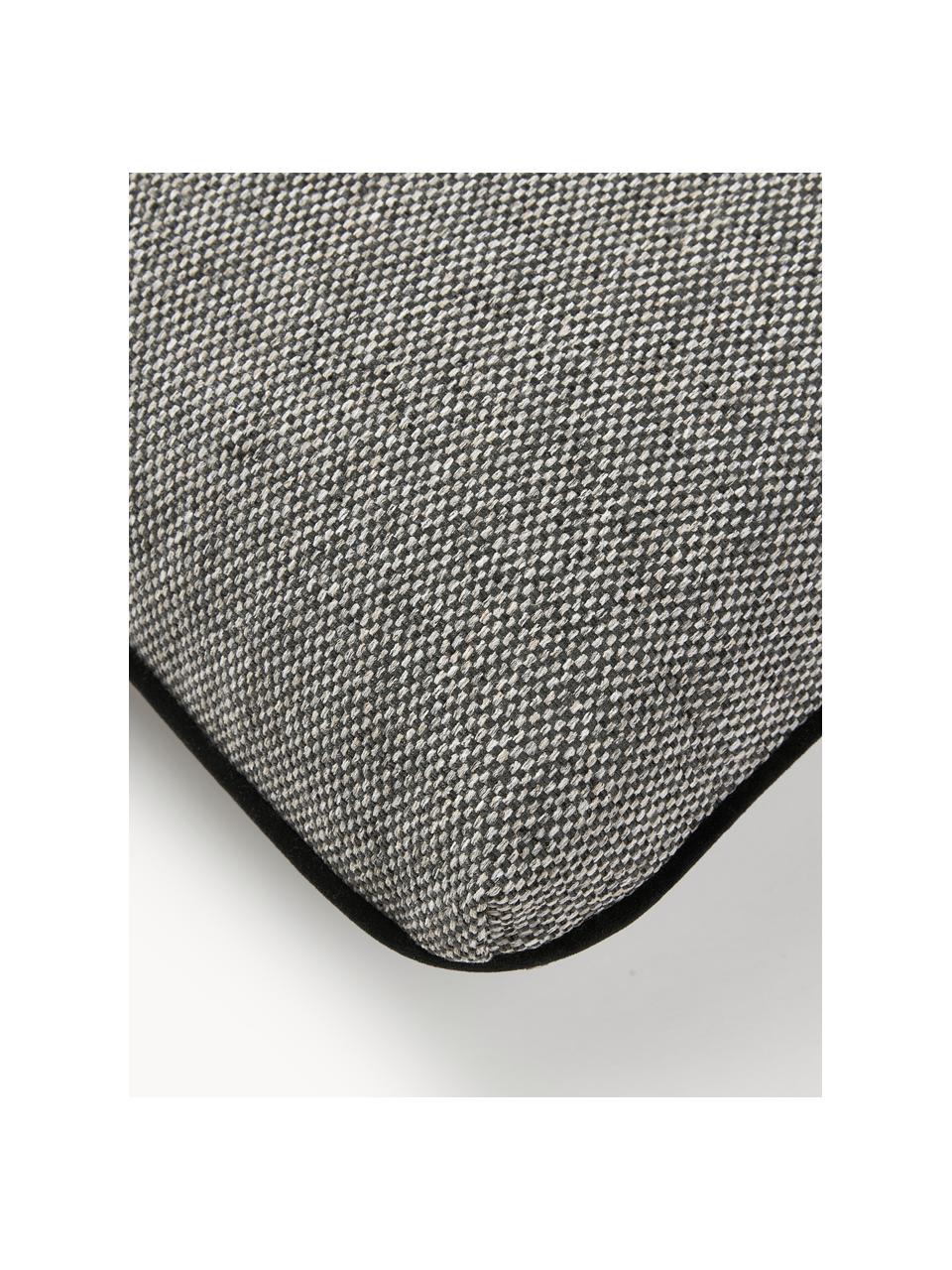 Cojín sofá Felix, Funda: 100% poliéster, Gris oscuro, An 40 x L 80 cm