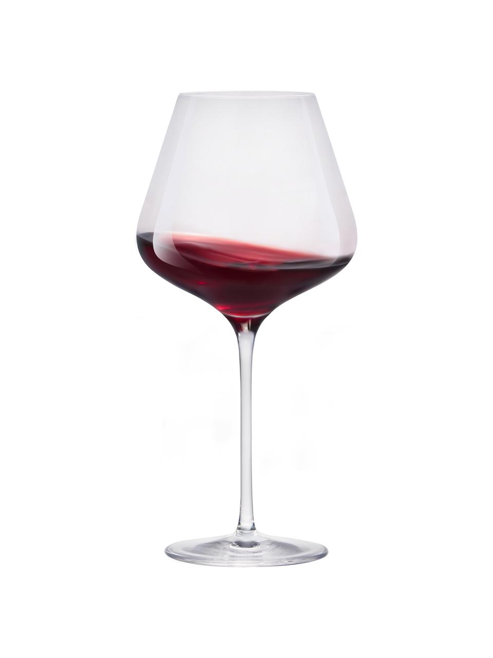 Verre à vin rouge en cristal Quatrophil, 6 pièces, Cristal, Transparent, Ø 12 x haut. 25 cm, 710 ml