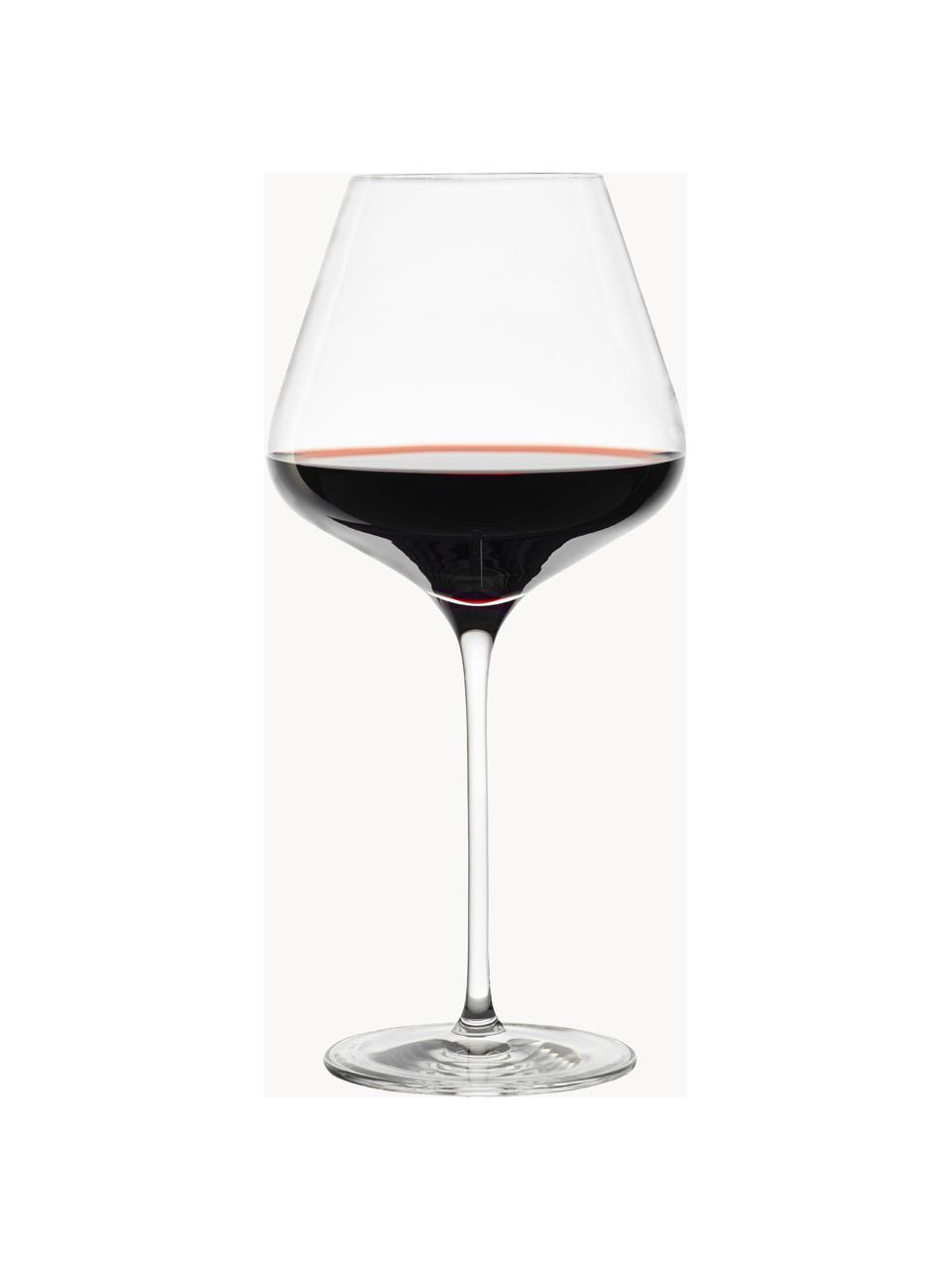 Křišťálové sklenice na červené víno Quatrophil, 6 ks, Křišťál, Transparentní, Ø 12 cm, V 25 cm, 710 ml