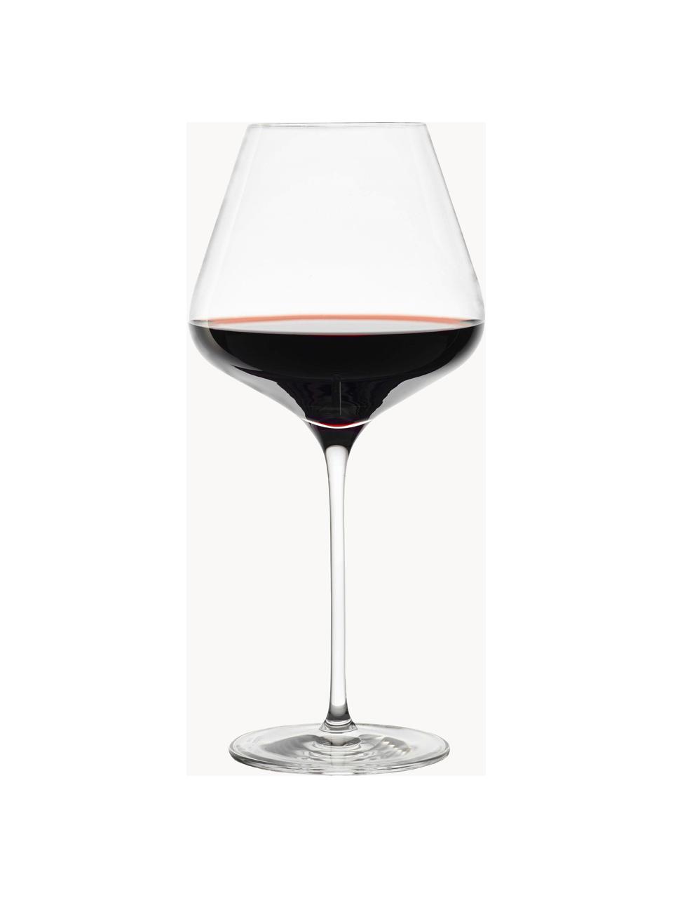 Verres à vin rouge en cristal Quatrophil, 6 pièces, Cristal, Transparent, Ø 12 x haut. 25 cm, 710 ml