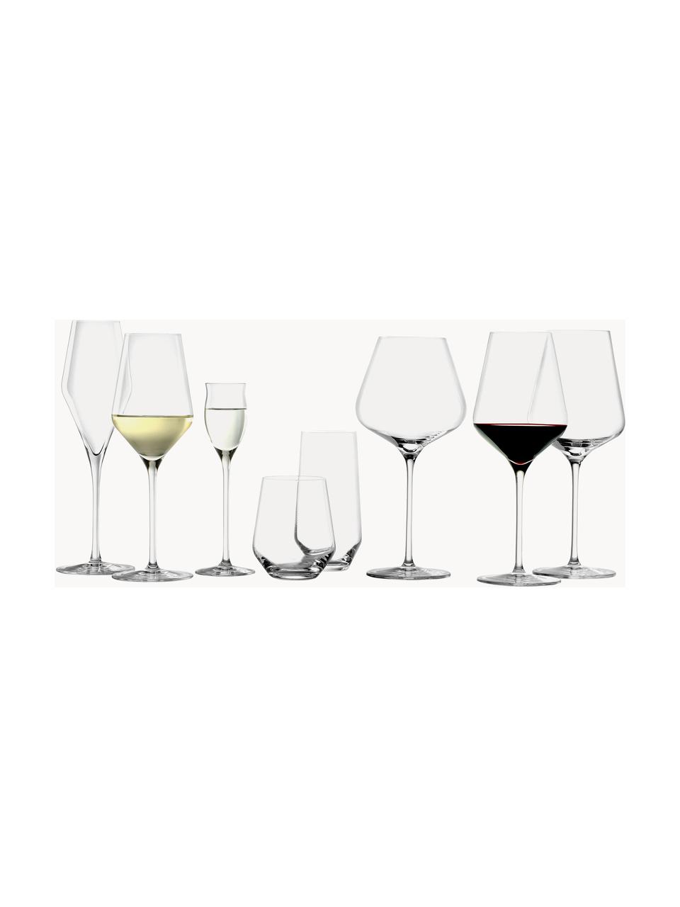 Copas de vino tinto de cristal Quatrophil, 6 uds., Cristal, Transparente, Ø 10 x Al 25 cm, 645 ml