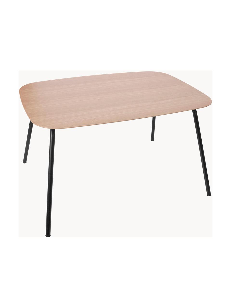 Mesa infantil Oakee, Patas: metal pintado, Madera de haya, negro, An 70 x Al 45 cm