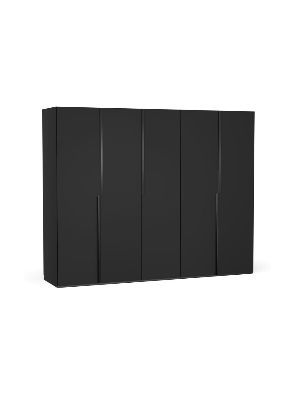 Armoire modulaire à portes battantes Leon, largeur 250 cm, plusieurs variantes, Noir, Basic Interior, larg. 250 x haut. 200 cm