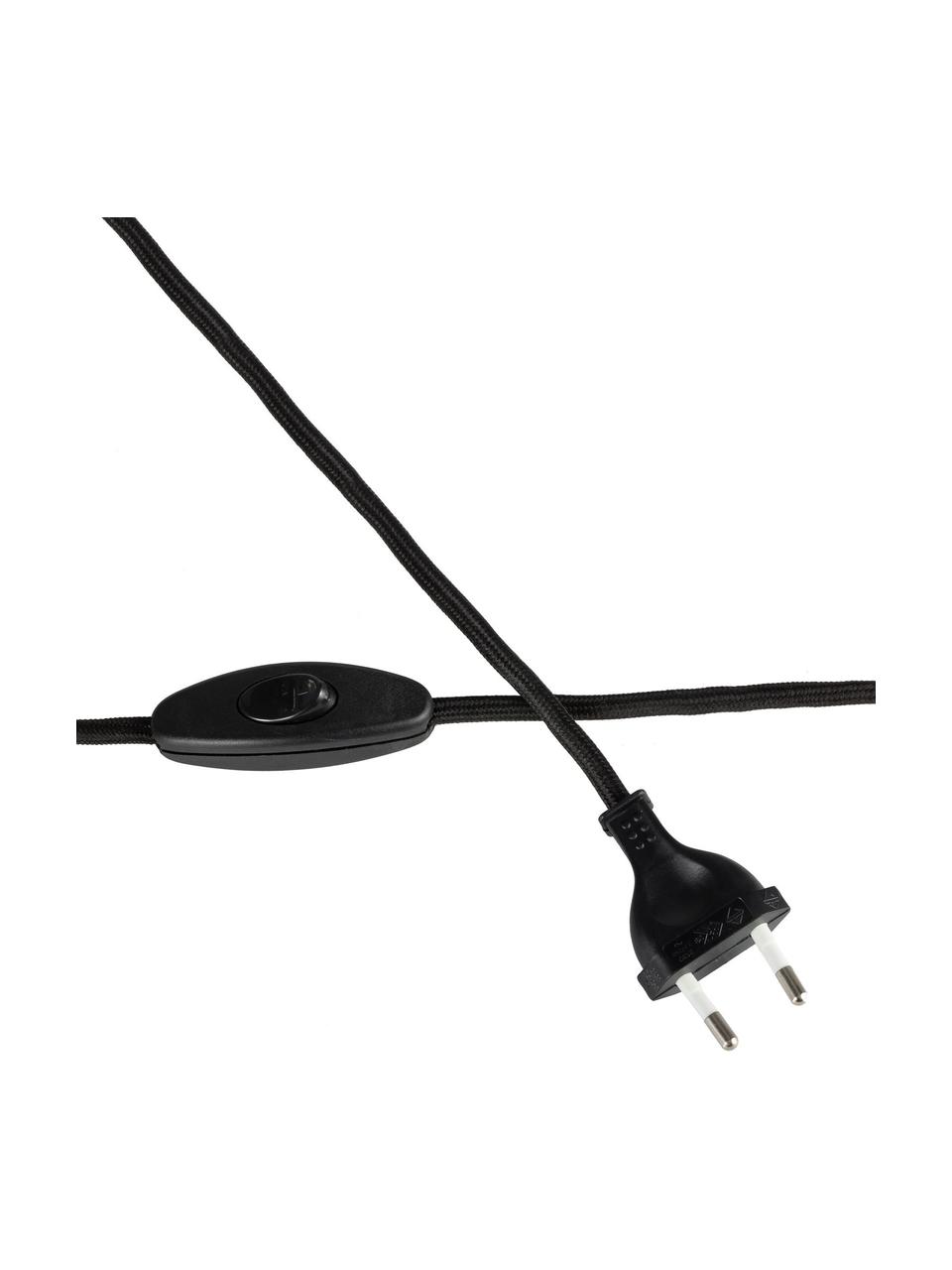 Veľká stolová lampa zo skla Brilliant Jewel, Sivá, čierna, Ø 32 x V 56 cm