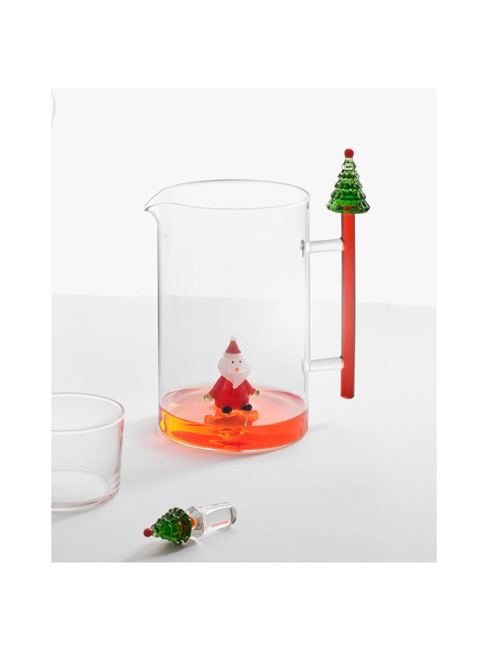 Carafe à eau artisanale Christmas Tales, 1,5 L, Verre borosilicate

Découvrez la polyvalence du verre borosilicaté pour votre maison ! Ce matériau de haute qualité, fiable et robuste, se distingue par une résistance exceptionnelle à la chaleur, ce qui le rend idéal pour votre thé ou café chaud. Par rapport au verre traditionnel, le verre borosilicaté est plus résistant aux fissures et aux bris, en faisant un compagnon sûr pour votre intérieur, Père Noël, 1,5 L