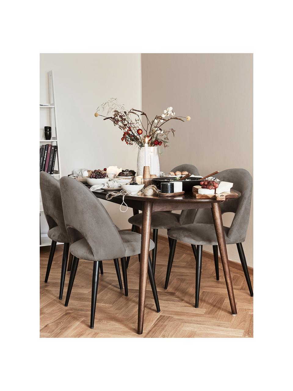 Čalouněná židle Rachel, Taupe, Š 53 cm, H 57 cm