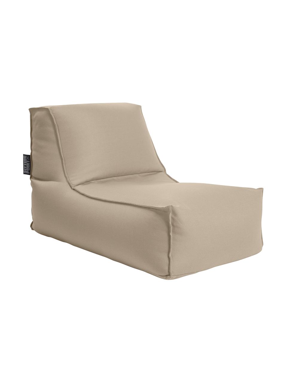 Exteriérový sedací vak Korfu, Polypropylen, Světle hnědá, Š 94 cm, H 60 cm