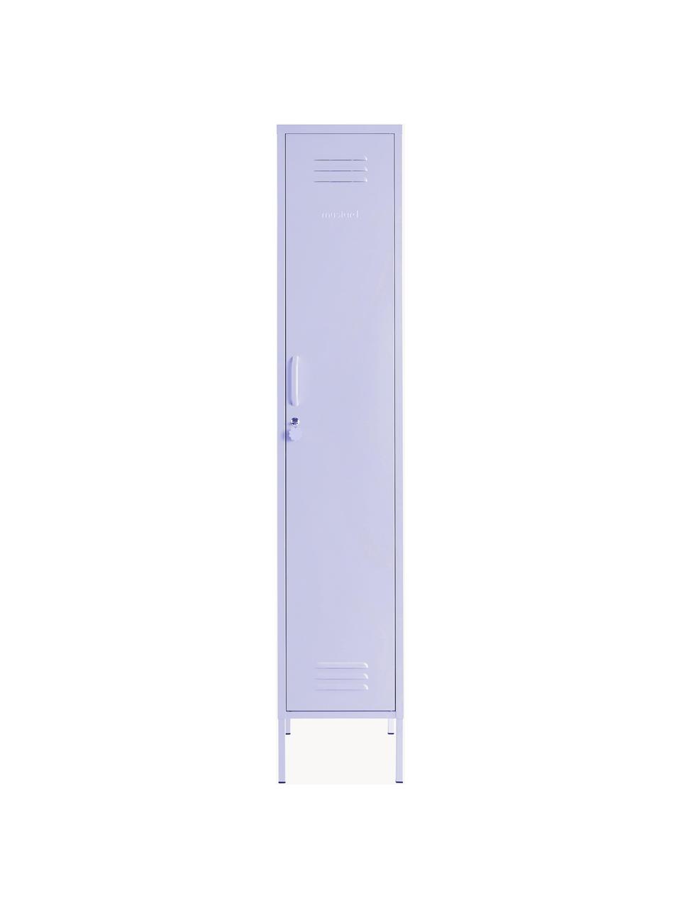 Kleiner Kleiderschrank The Skinny, Stahl, pulverbeschichtet, Lavendel, B 35 x H 183 cm