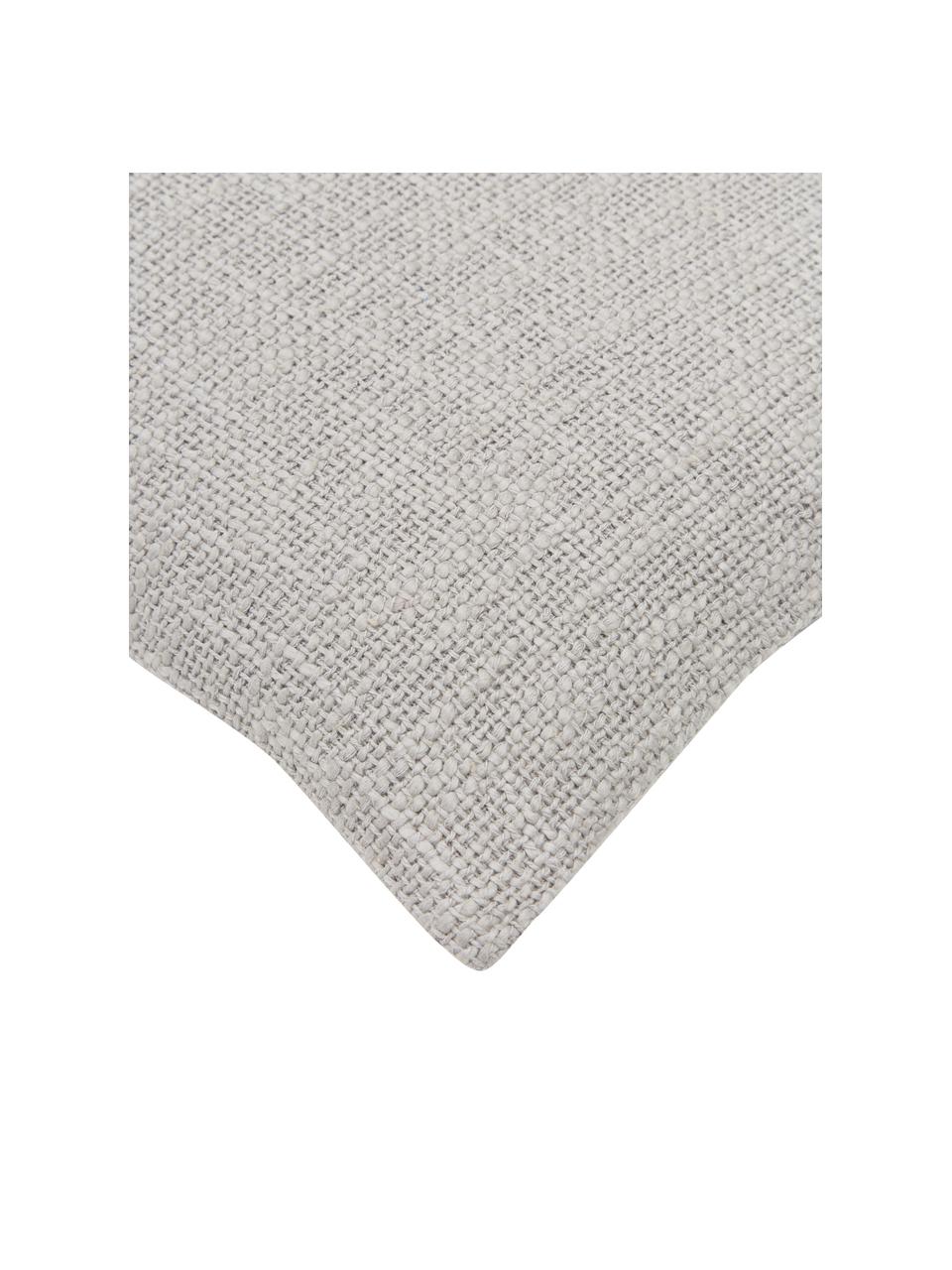 Kussenhoes Anise in grijs, 100% katoen, Grijs, B 30 x L 50 cm