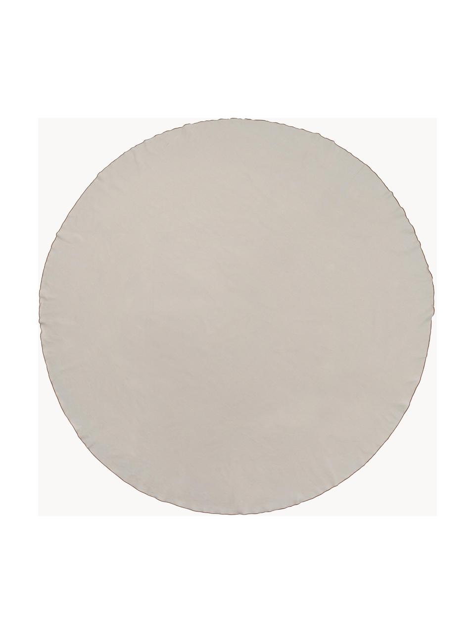 Nappe ronde Wilhelmina, 100 % coton, Beige clair, 6-8 personnes (Ø 200 cm)