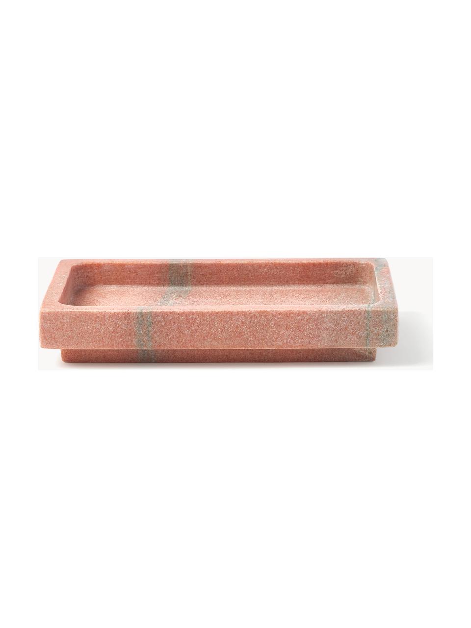 Portasapone in marmo Simba, Marmo, Terracotta, marmorizzato, Larg. 18 x Alt. 3 cm