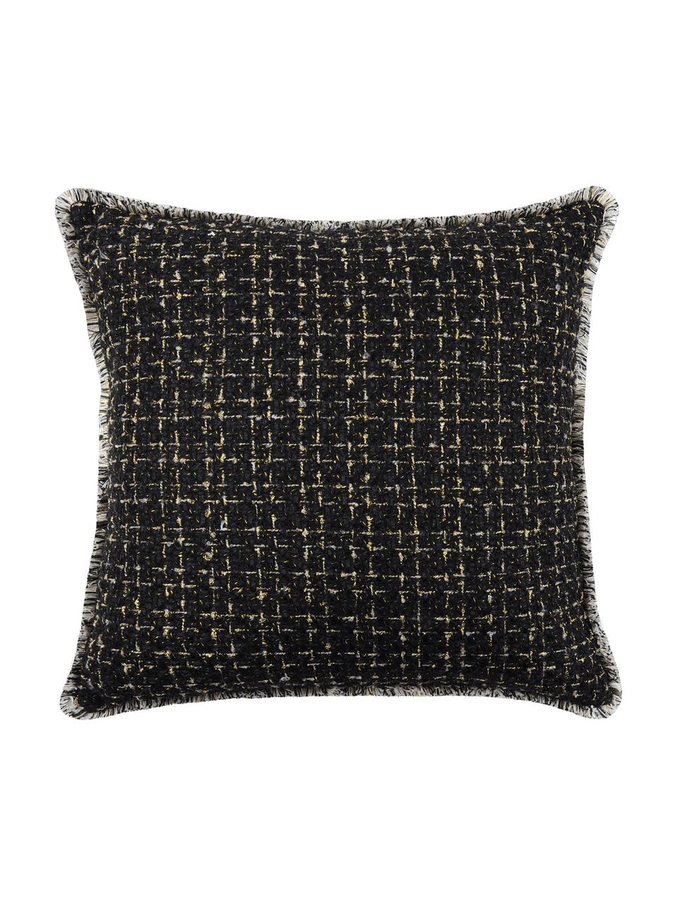 Housse de coussin 40x40 Walter, Noir, couleur dorée