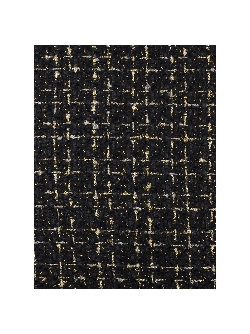 Housse de coussin 40x40 Walter, Noir, couleur dorée