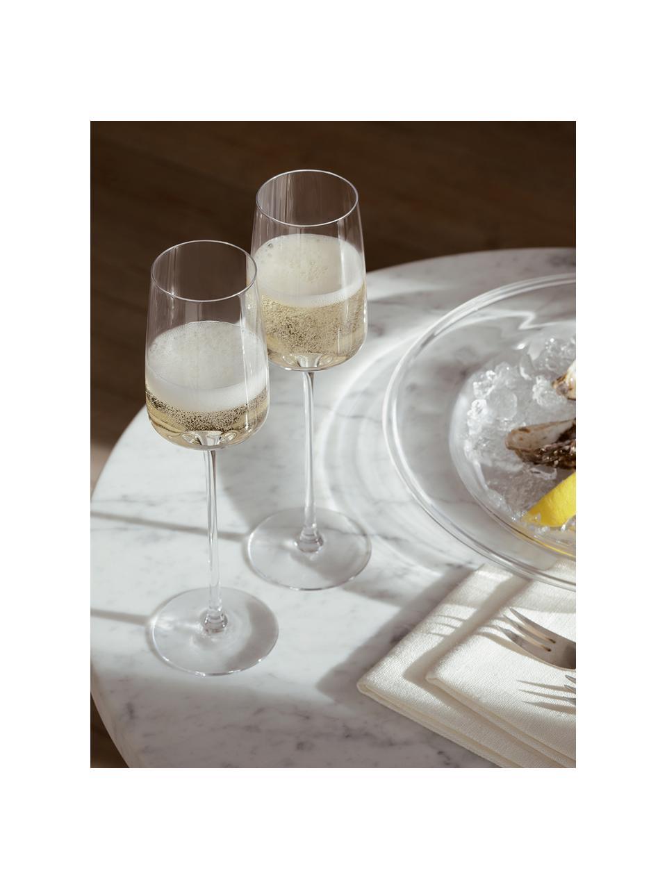 Flûte à champagne Metropolitan, 4 pièces, Verre, Transparent, Ø 7 x haut. 25 cm, 230 ml