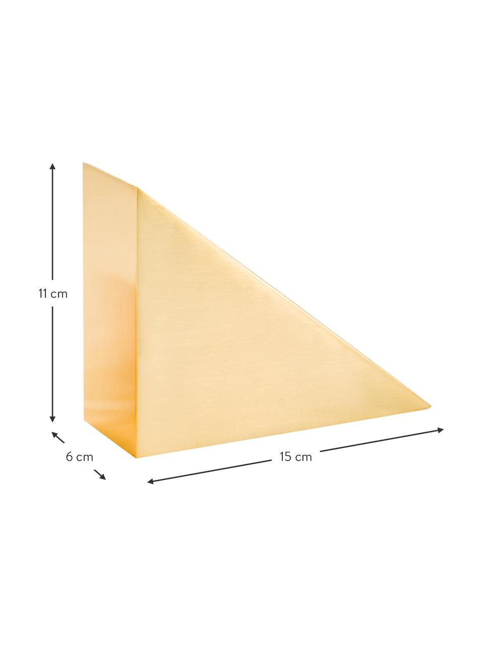 Kerzenhalter-Set Edge, 2-tlg., Rostfreier Stahl, Goldfarben, 15 x 11 cm