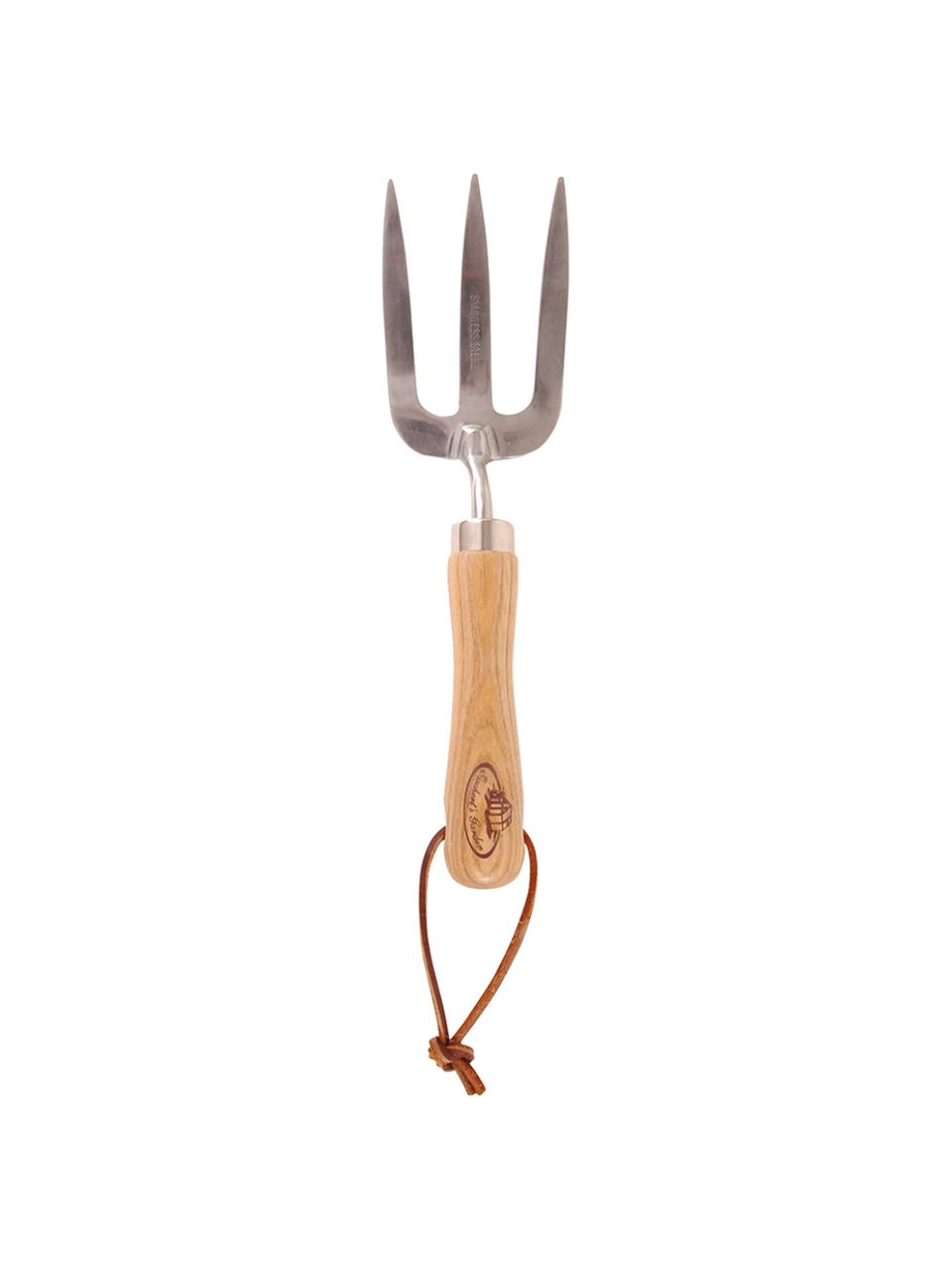 Outils de jardinage Gardenia, 4 élém., Bois de frêne, couleur argentée, larg. 36 x haut. 34 cm