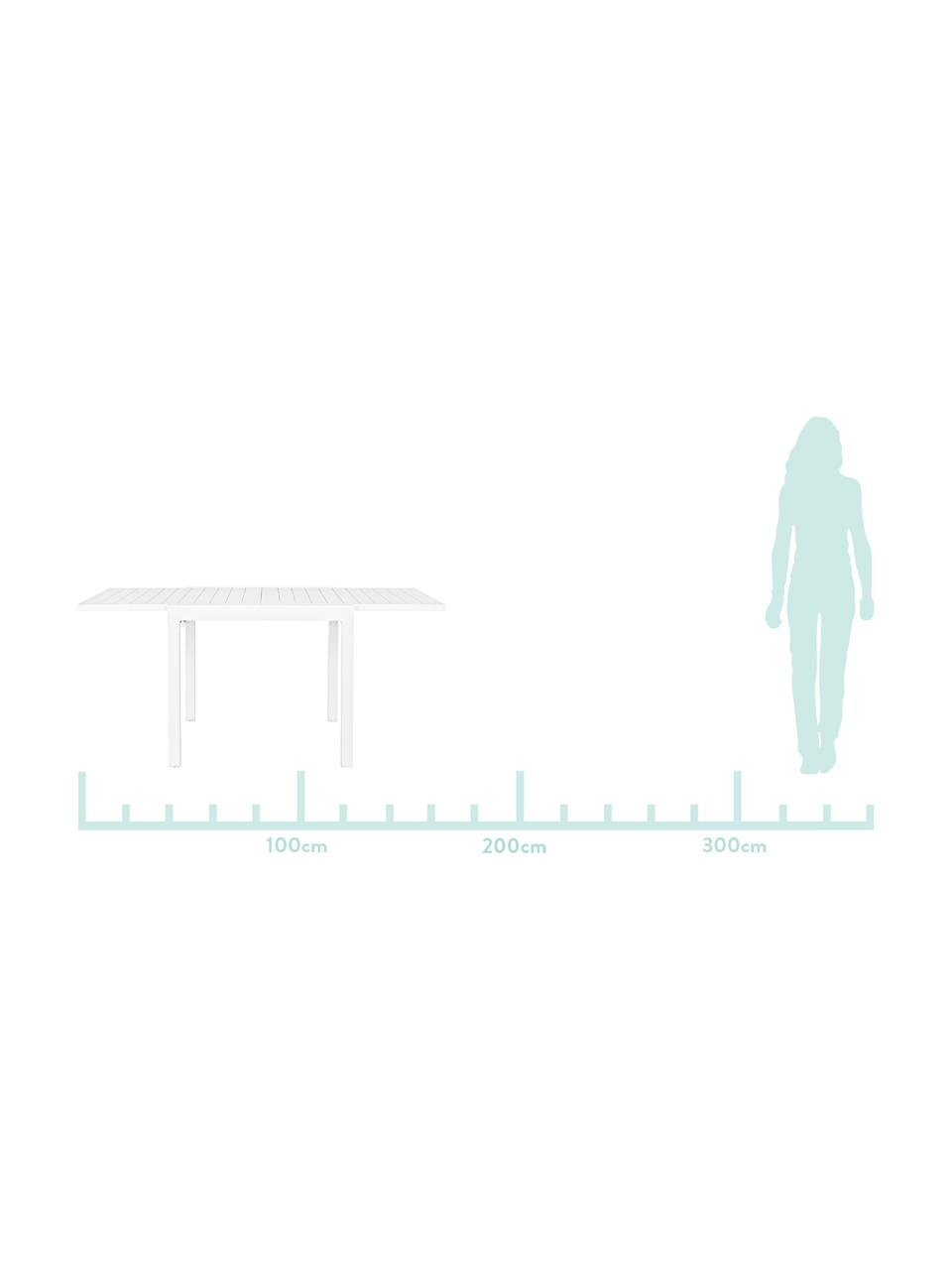 Table de jardin extensible Pelagius, Blanc