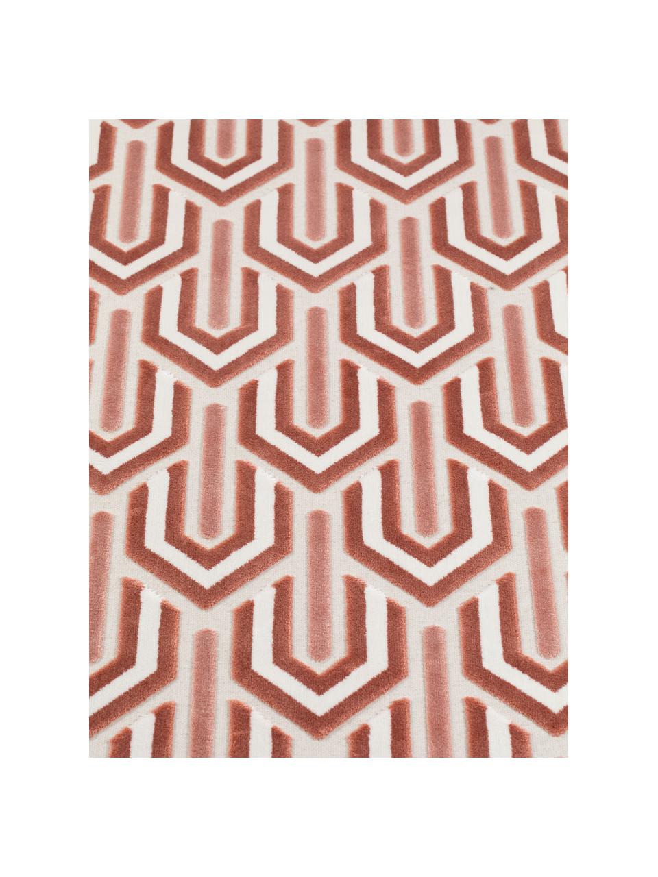 Teppich Beverly im Retro Style mit Hoch-Tief-Struktur, Flor: 57% Rayon, 31% Polyester,, Rosa, Altrosa, Hellbeige, B 170 x L 240 cm (Grösse M)