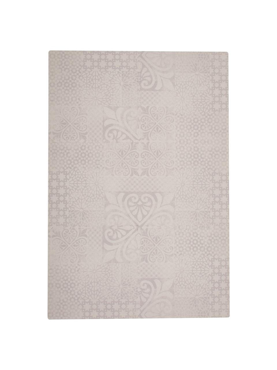 Set tappetino da gioco espandibile Tiles 18 pz, Schiuma (EVAC), priva di sostanze inquinanti, Beige, Larg. 120 x Lung. 180 cm