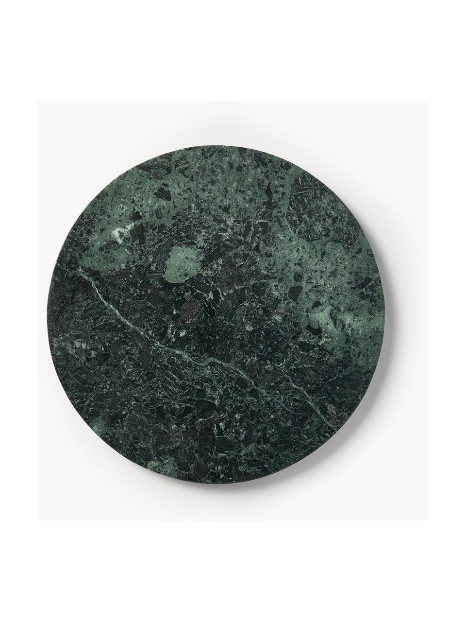 Plat de service en marbre Aika, Ø 30 cm, Marbre, Vert, marbré, Ø 30 cm