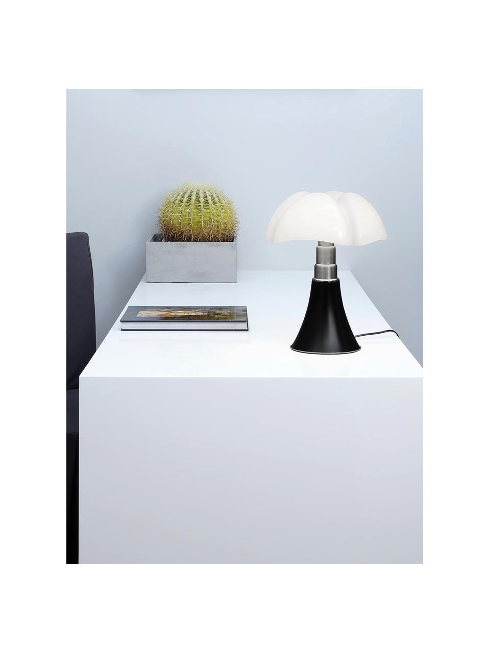 Dimmbare LED-Tischlampe Pipistrello, Schwarz, matt, Ø 27 x H 35 cm
