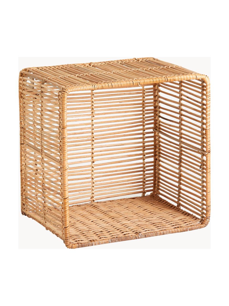 Wandregale Zeya aus Rattan, 2er-Set, Rattan, Beige, Set mit verschiedenen Größen