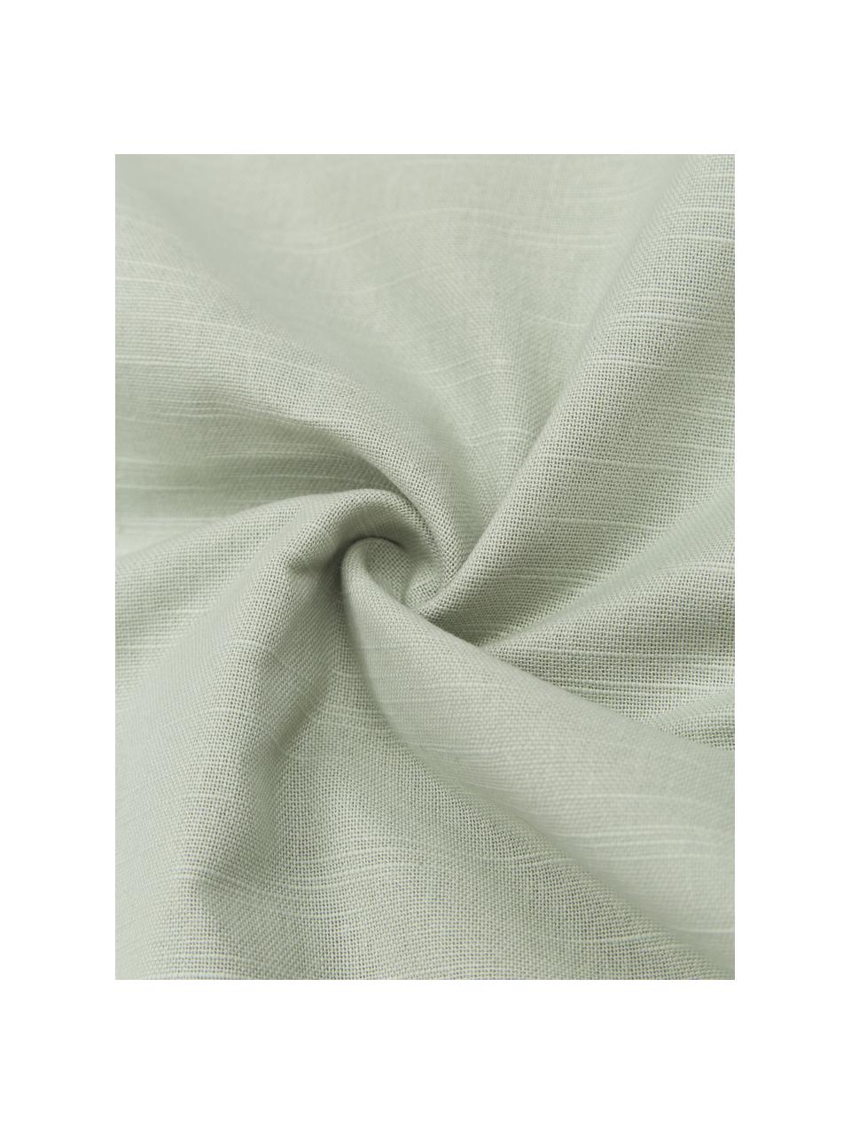 Copricuscino in velluto Malva, Retro: 100% cotone, Verde salvia, Larg. 50 x Lung. 50 cm