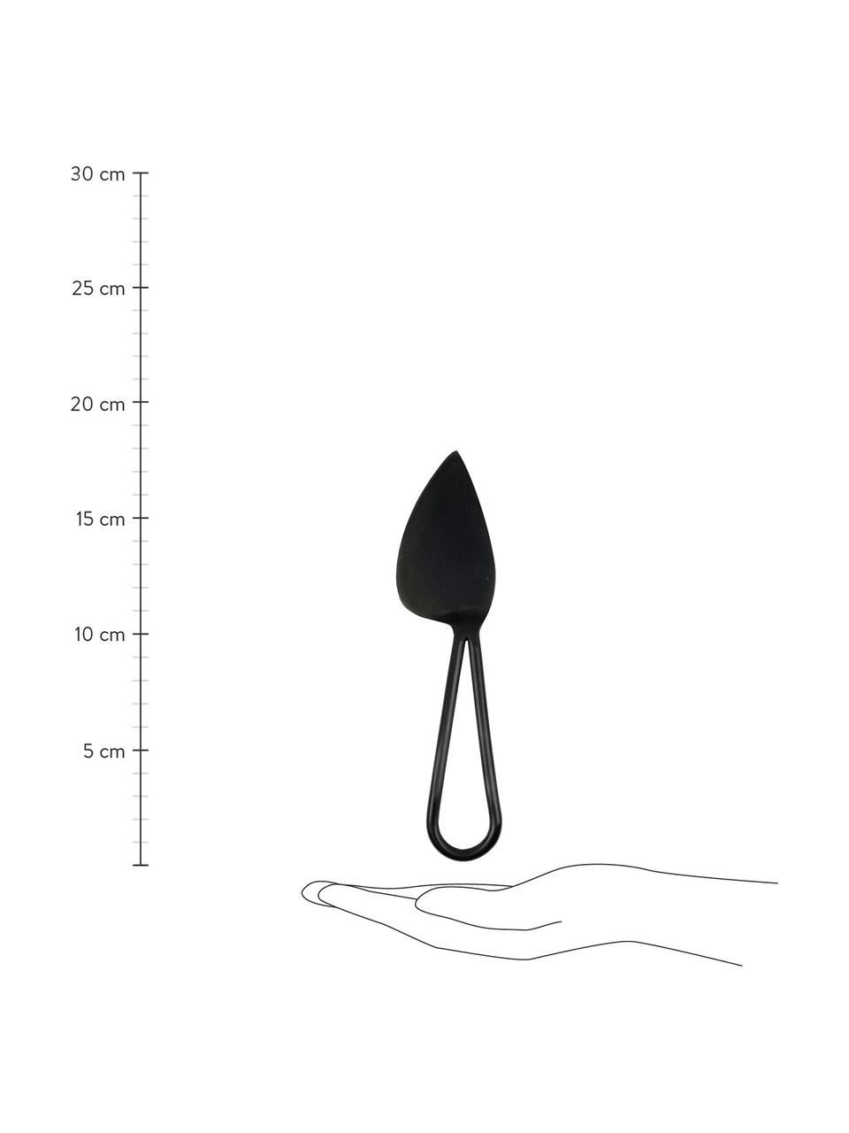 Kaasmessenset Cyan, 3-delig, Gecoat staal, Zwart, L 18 cm