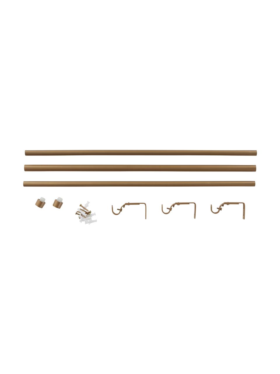 Karnisz Basic, Metal powlekany, Odcienie miedzi, S 67-180 x W 3 cm