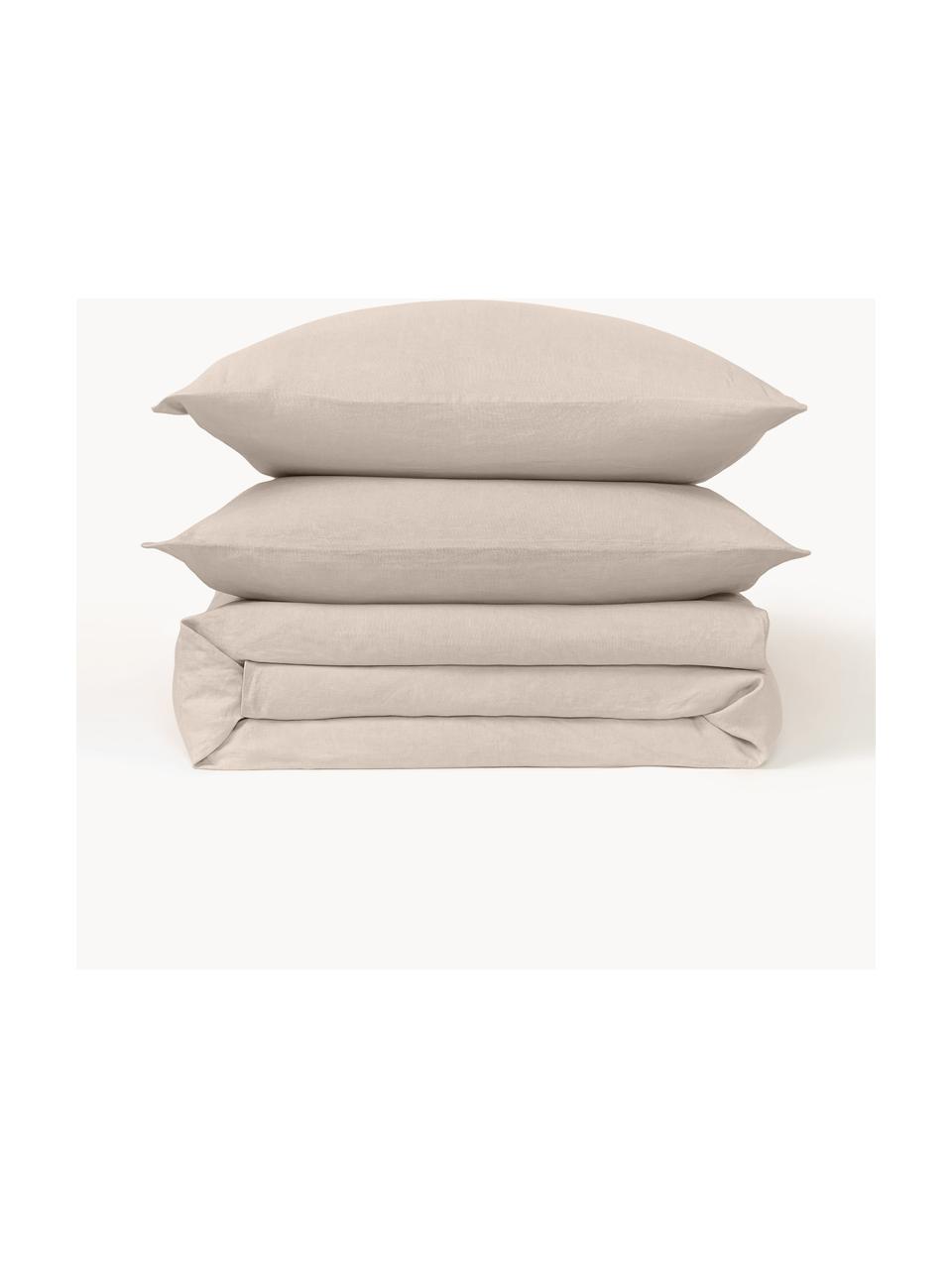 Copripiumino in lino lavato Airy, 100% lino
Densità dei fili 110 TC, qualità Standard

Il lino è una fibra naturale caratterizzata da traspirabilità, resistenza e morbidezza. Il lino è un materiale rinfrescante e assorbente che assorbe e rilascia rapidamente l'umidità, rendendolo ideale per le temperature calde.

Il materiale utilizzato in questo prodotto è testato per le sostanze nocive e certificato secondo lo STANDARD 100 by OEKO-TEX®, 15.HIN.65948, HOHENSTEIN HTTI., Beige, Larg. 200 x Lung. 200 cm