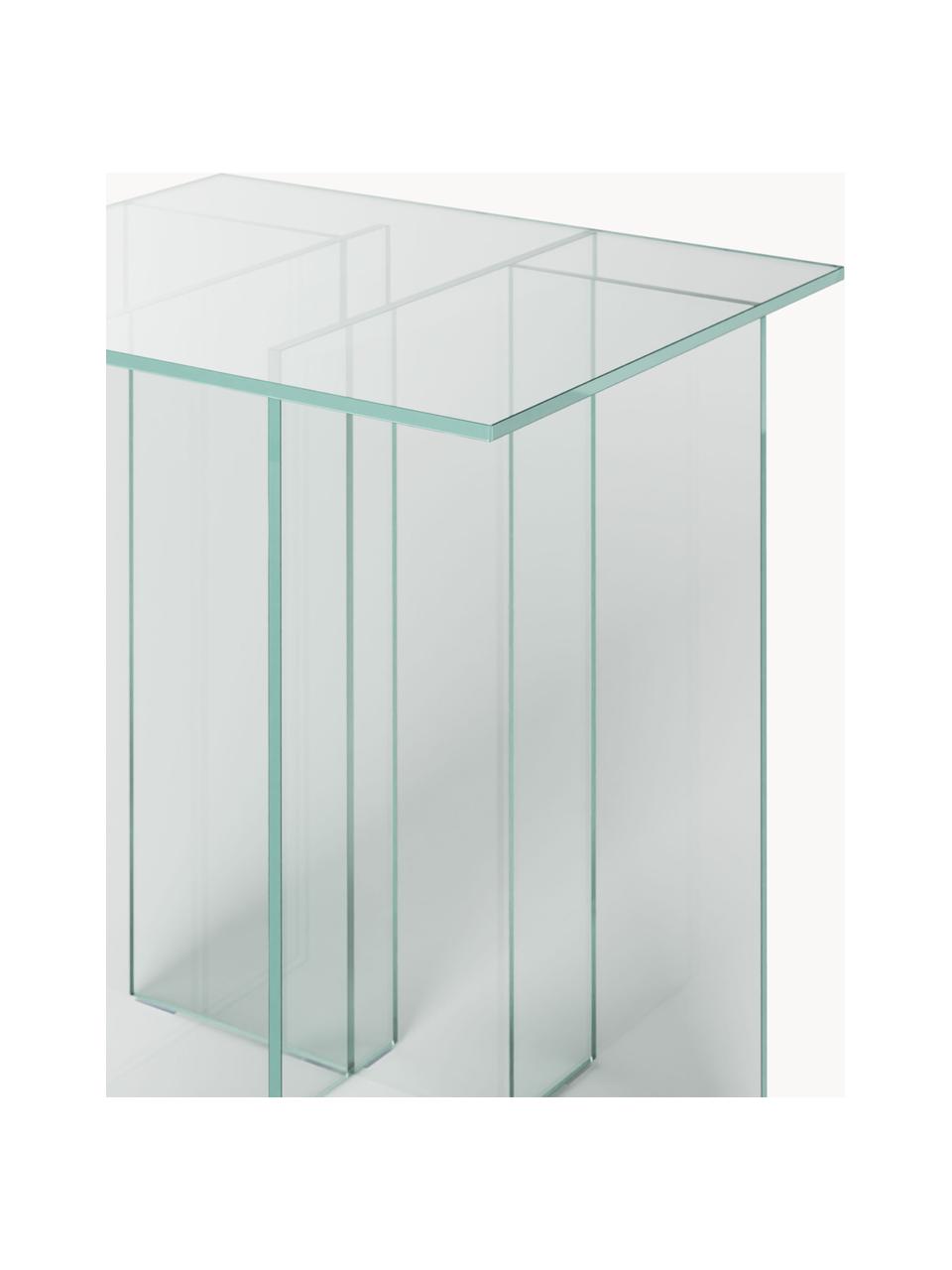 Skleněný odkládací stolek Anouk, Sklo, Transparentní, Š 42 cm, V 50 cm