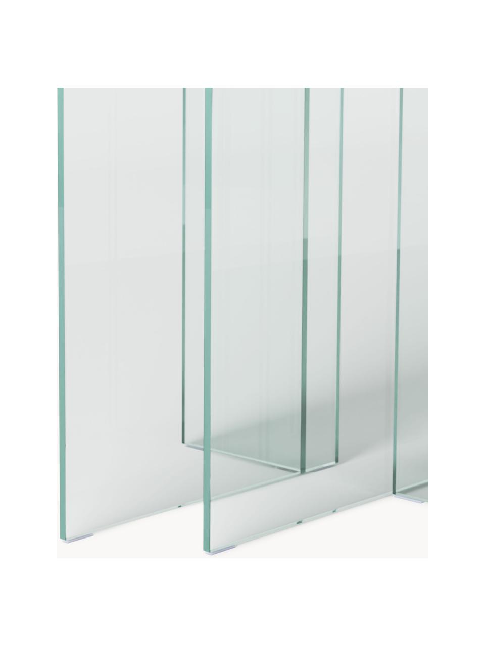 Tavolino in vetro Anouk, Vetro, Trasparente, Larg. 42 x Alt. 50 cm