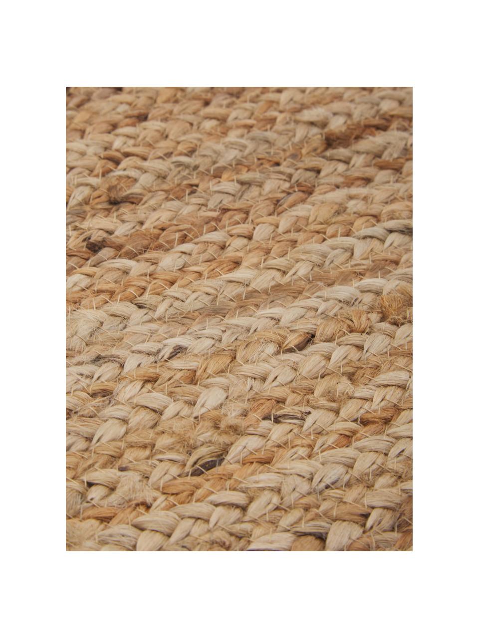 Alfombra pequeña de yute Ural, 100% yute, Beige, An 90 x L 150 cm (Tamaño XS)