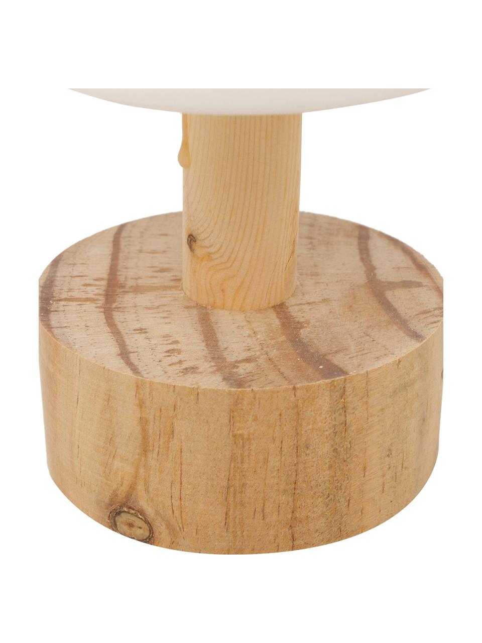 Albero di Natale decorativo a batteria Lumio, Legno di pino, porcellana, Bianco, marrone chiaro, Ø 10 x Alt. 33 cm