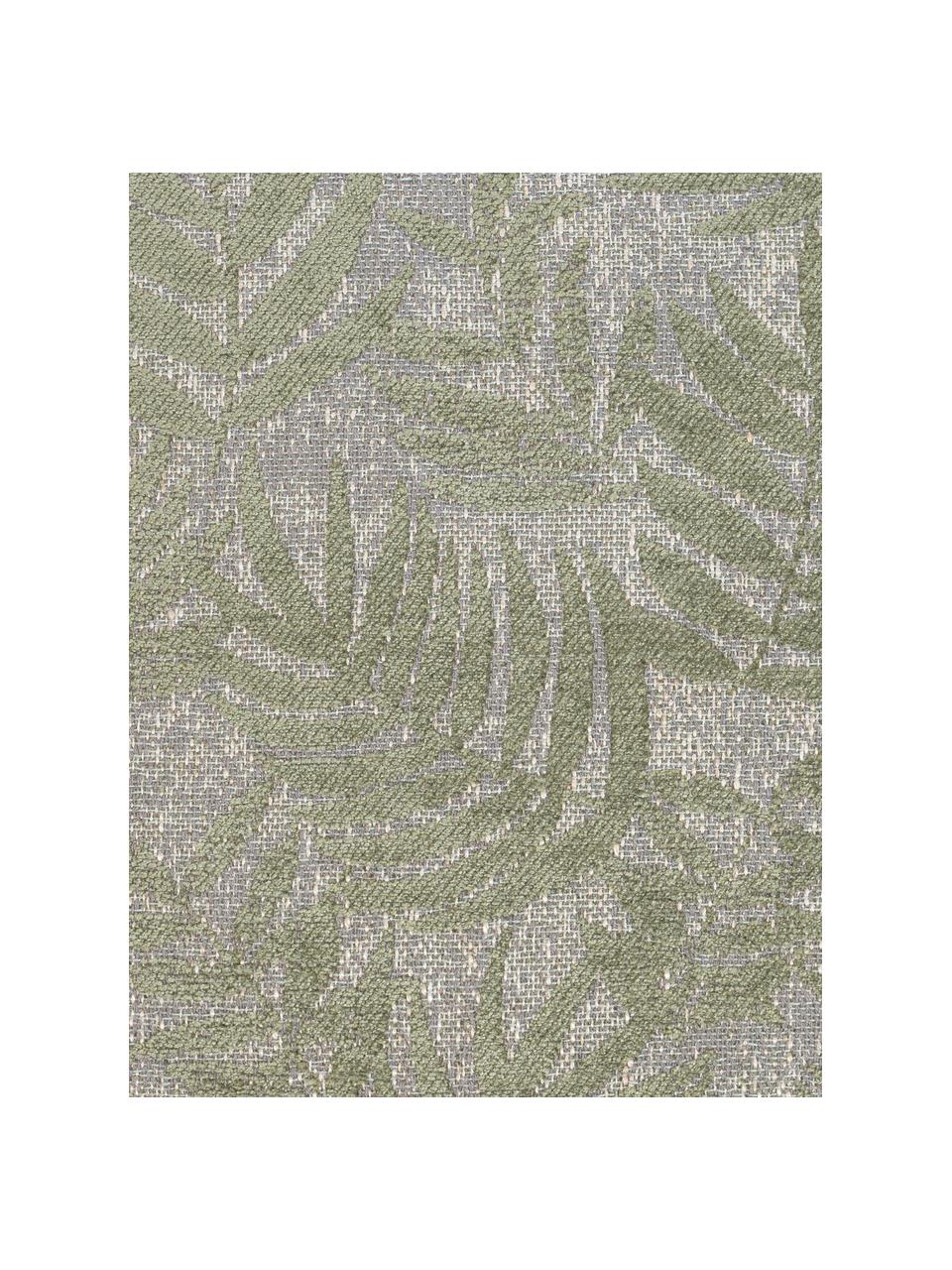 Kussenhoes Palma met varenblad motief, Weeftechniek: jacquard, Groen, 40 x 40 cm