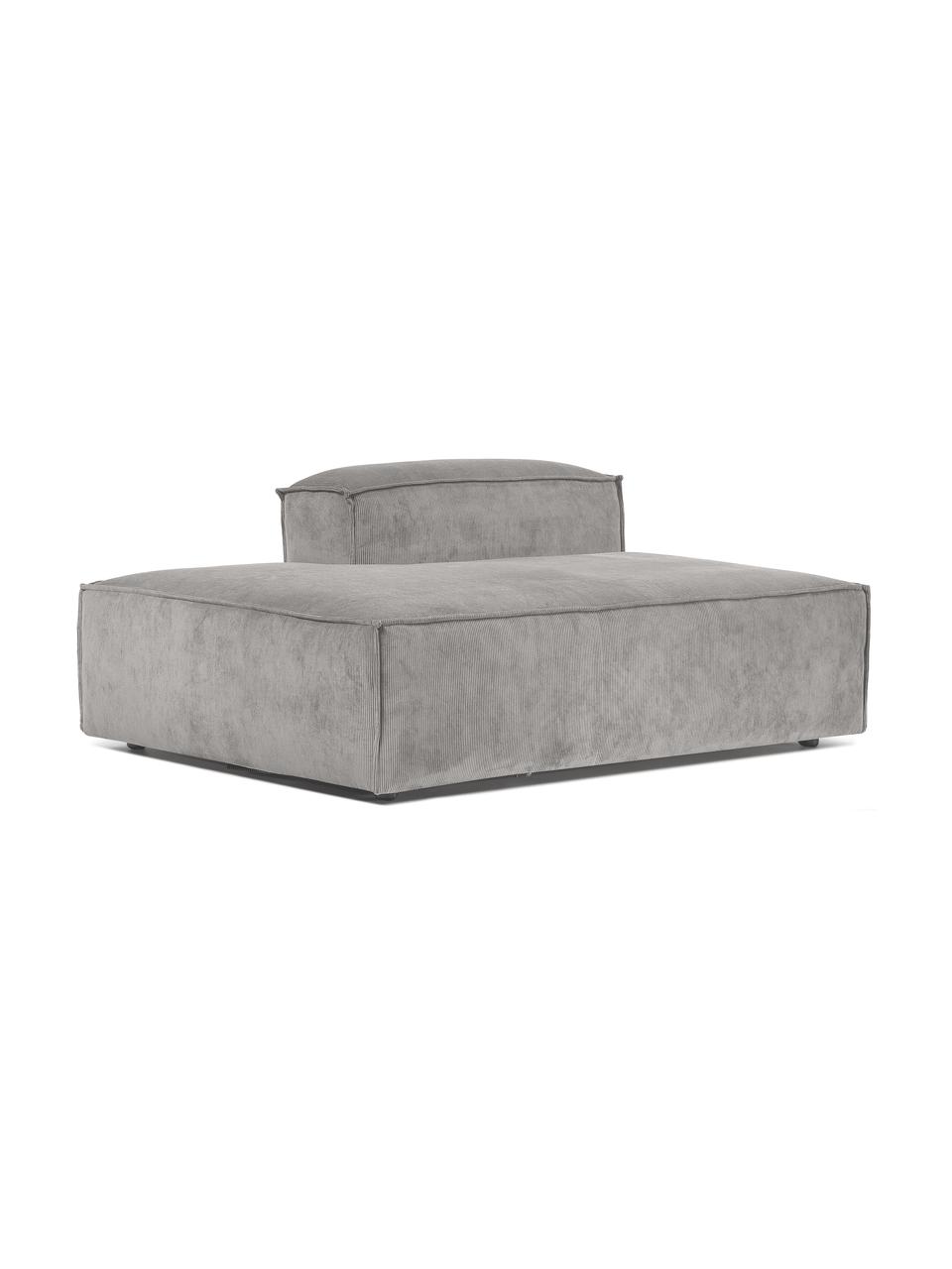 Modul pohovky z manšestru Lennon, Šedá, Š 150 cm, V 68 cm, opěradlo vpravo