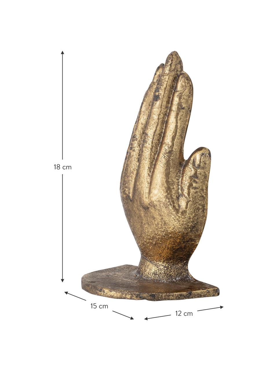 Set 2 fermalibri Bookend, Metallo, Dorato, Larg. 15 x Alt. 18 cm