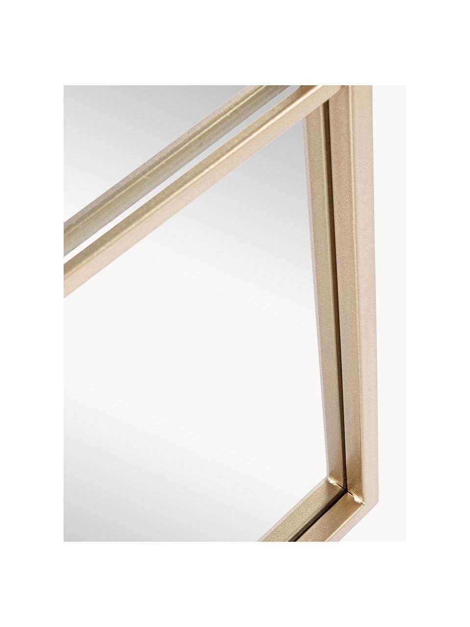 Miroir fenêtre doré Nucleos, Doré, larg. 90 x haut. 90 cm