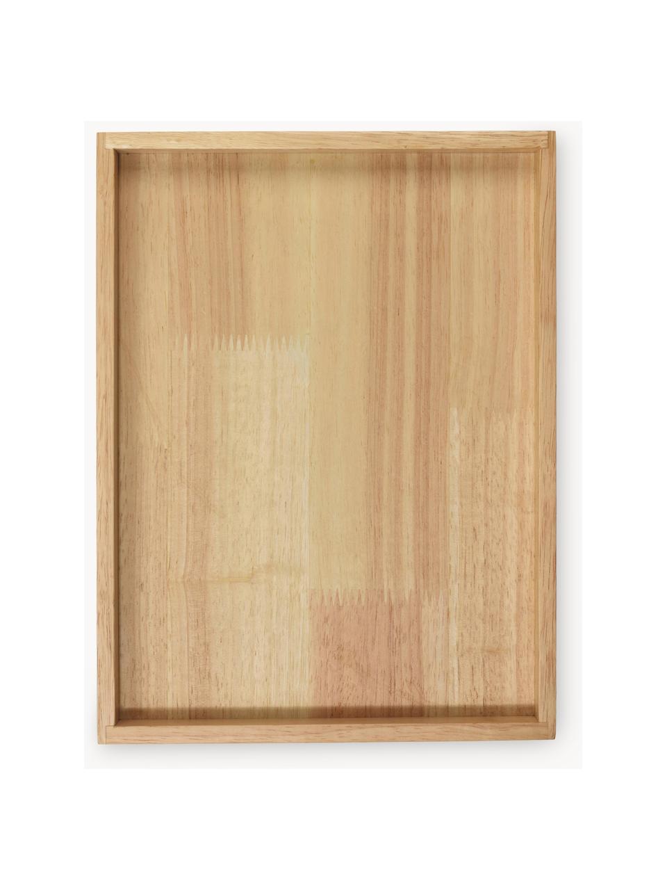 Gummibaumholz-Serviertablett Wood Light, Gummibaumholz, Gummibaumholz, B 33 x T 25 cm