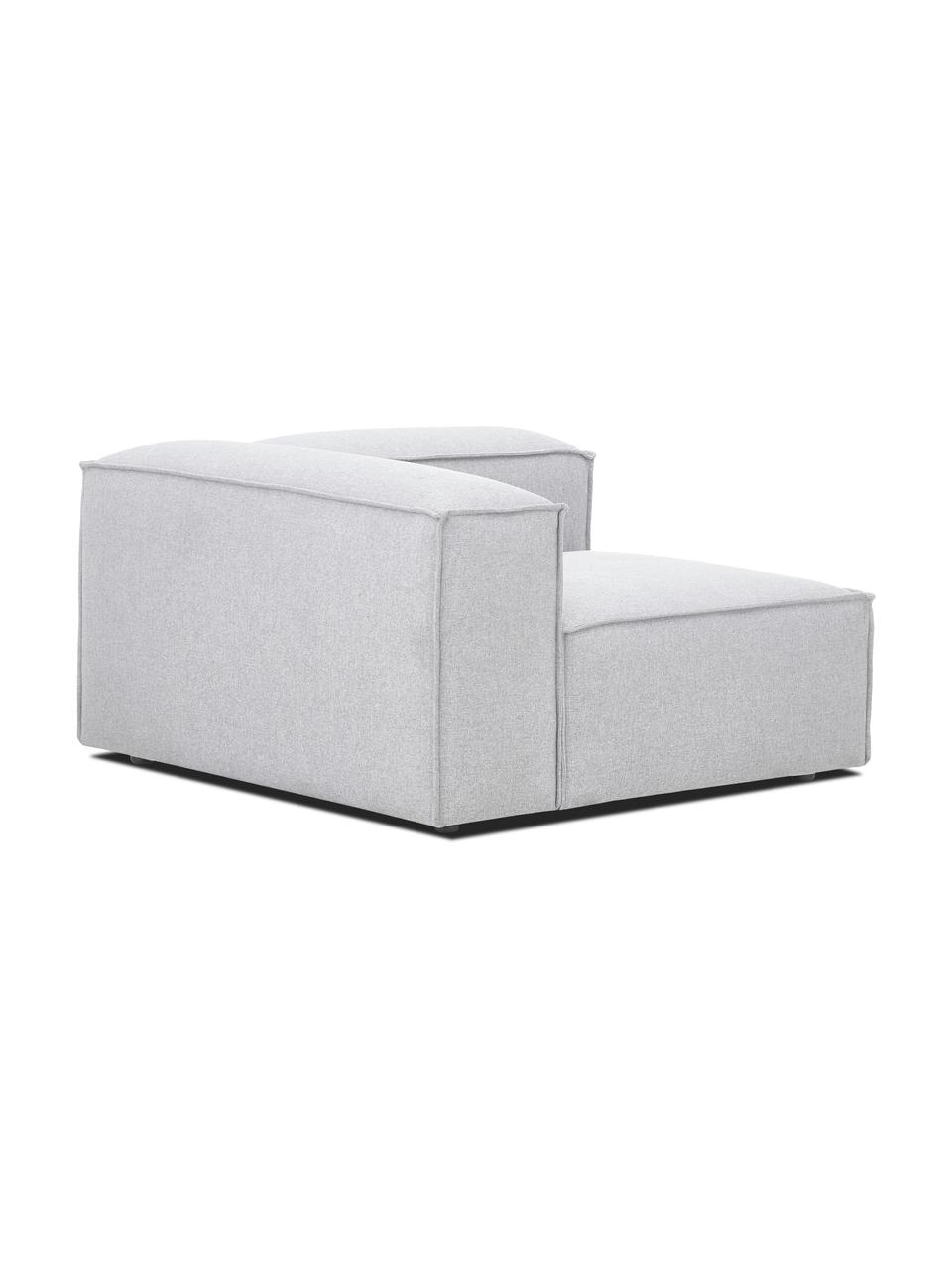 Module d'angle Lennon, Tissu gris clair, larg. 119 x prof. 119 cm, méridienne à droite
