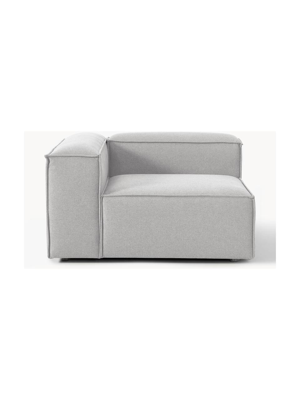 Módulo de esquina sofá Lennon, Tapizado: 100% poliéster Alta resis, Estructura: madera contrachapada de p, Patas: plástico Este producto es, Tejido gris, An 119 x F 119 cm, chaise longue izquierda