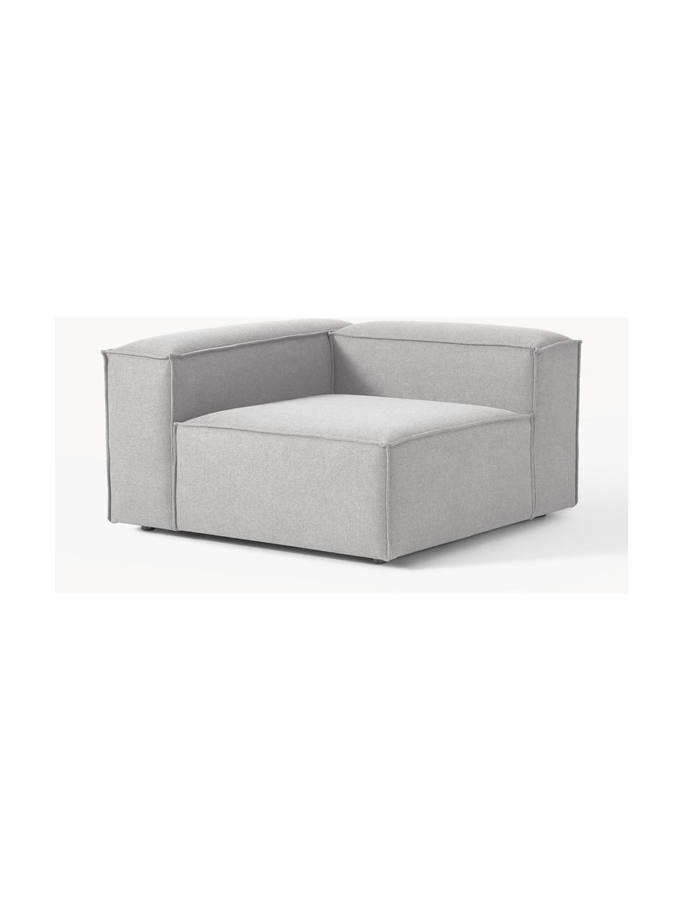 Módulo de esquina sofá Lennon, Tapizado: 100% poliéster Alta resis, Estructura: madera contrachapada de p, Patas: plástico Este producto es, Tejido gris, An 119 x F 119 cm, chaise longue izquierda