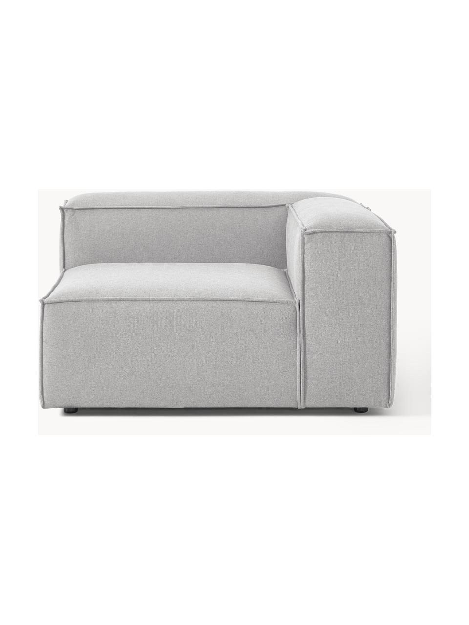 Módulo de esquina sofá Lennon, Tapizado: 100% poliéster Alta resis, Estructura: madera contrachapada de p, Patas: plástico Este producto es, Tejido gris, An 119 x F 119 cm, chaise longue izquierda