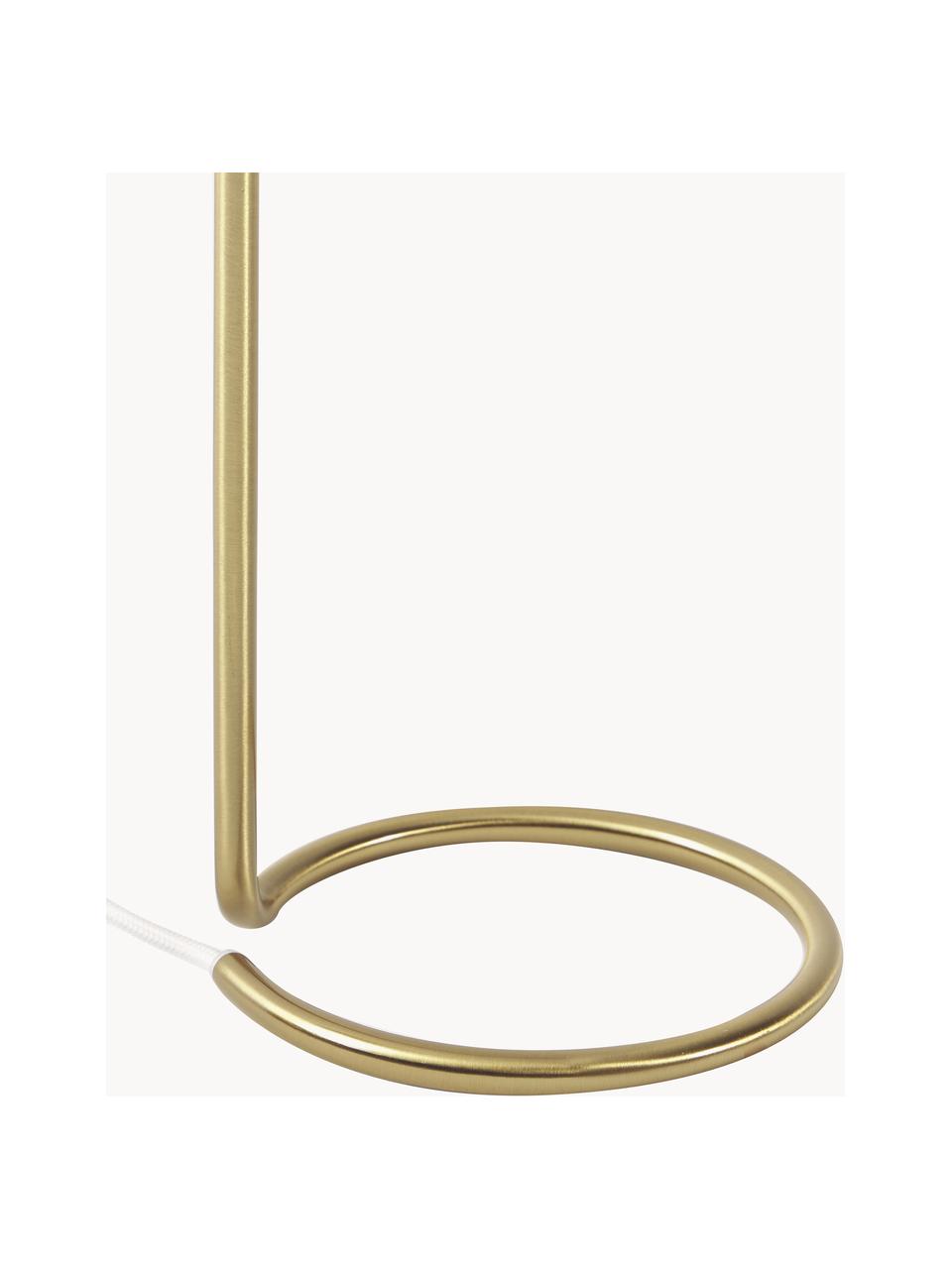 Lampa stołowa Cade, Biały, odcienie złotego, Ø 19 x W 42 cm