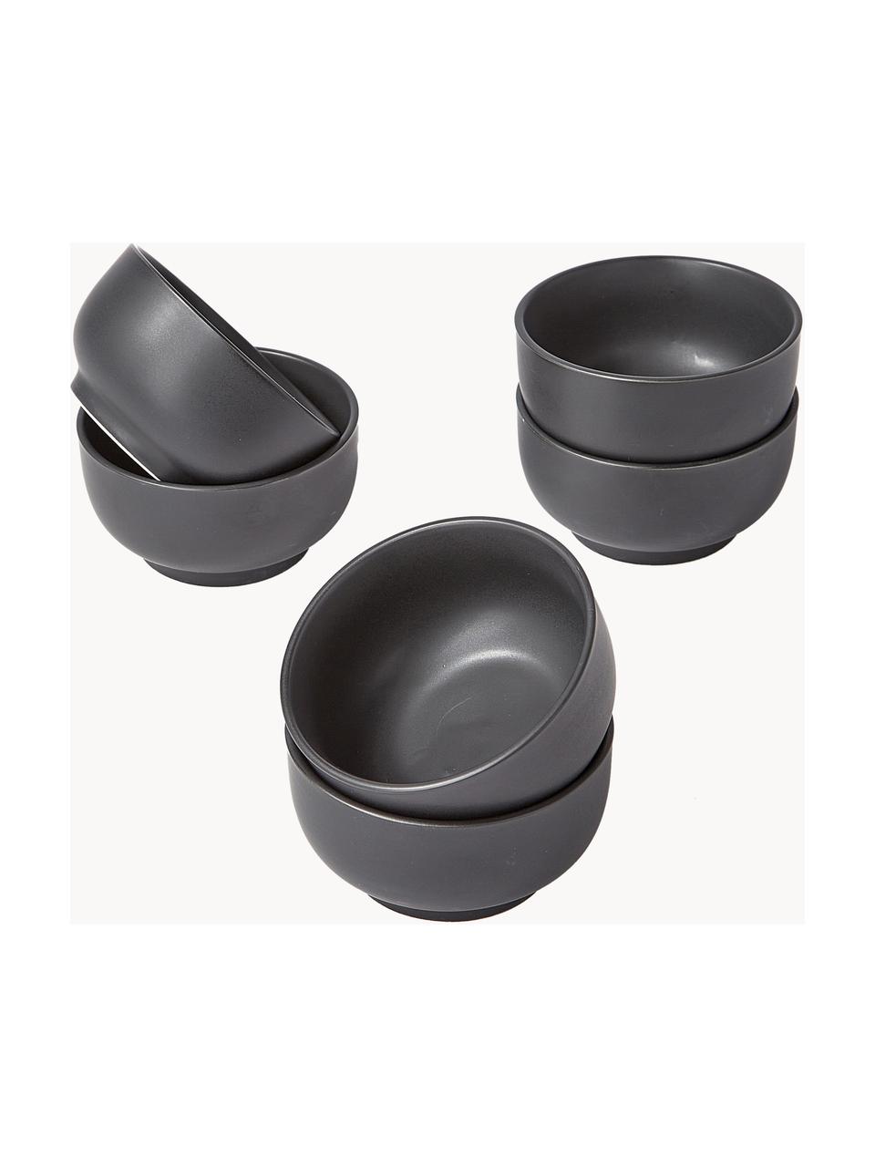 Set fondue de acero inoxidable y porcelana Maro, 6 comensales (22 pzas.), Negro, plateado, madera clara, Set de diferentes tamaños