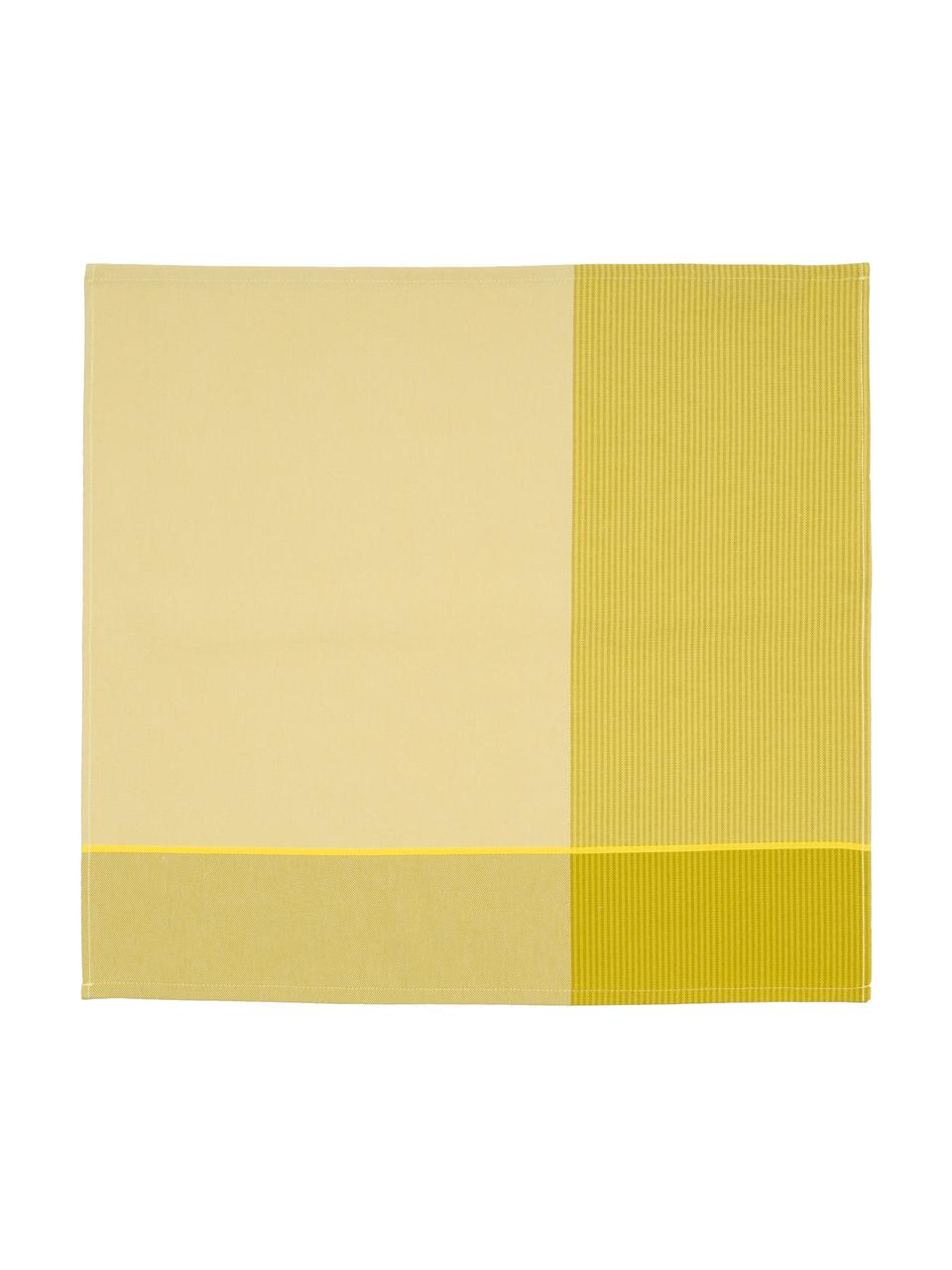 Baumwoll-Geschirrtücher Blend in Gelb , 6 Stück, Baumwolle, Gelbtöne, 60 x 65 cm