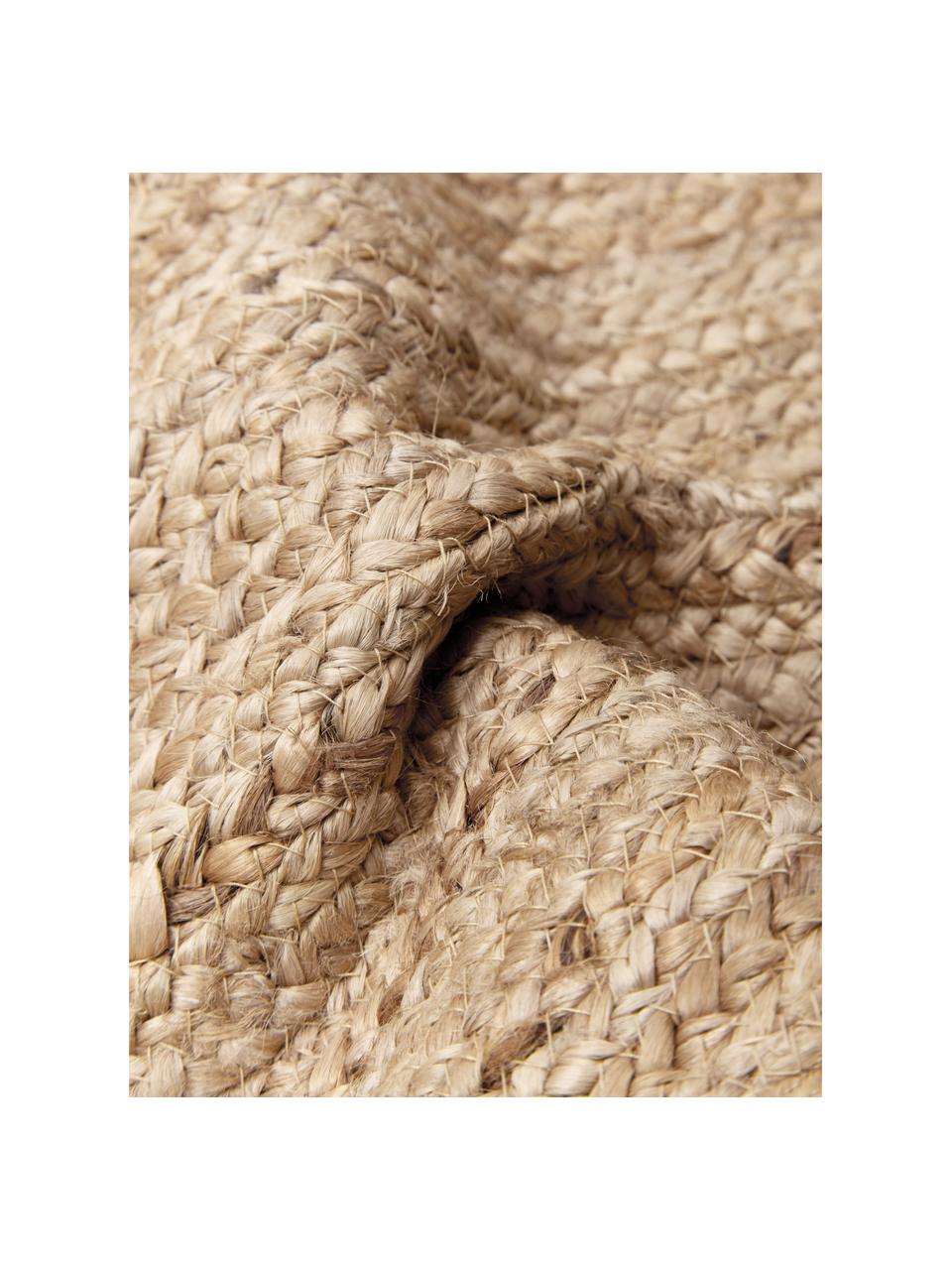 Jute-Kissenhülle Jerome mit Quasten, Rückseite: 100% Baumwolle, Beige, B 30 x L 50 cm