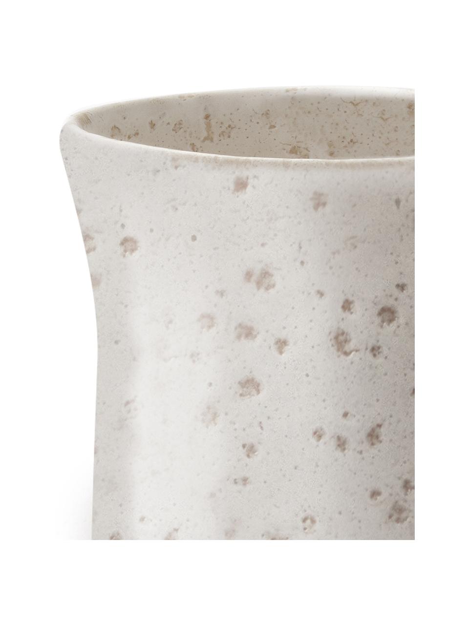 Brocca latte in gres bianco Elegant, 200 ml, Gres, Bianco, Ø 7 x Alt. 13 cm
